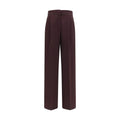 Forte_Forte Purple Polyester Casual Pants