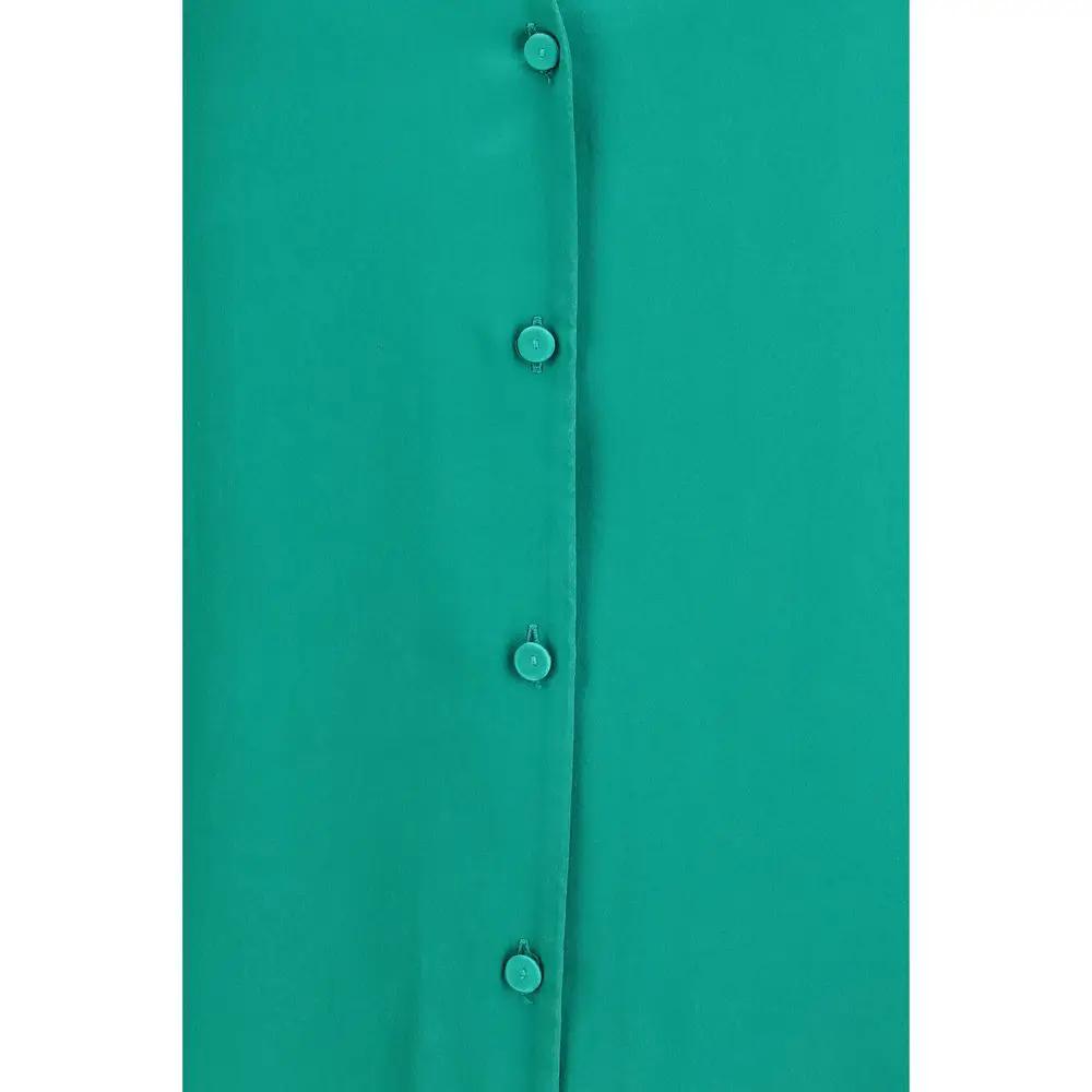 Forte_Forte Bicolor Silk Dress Shirt