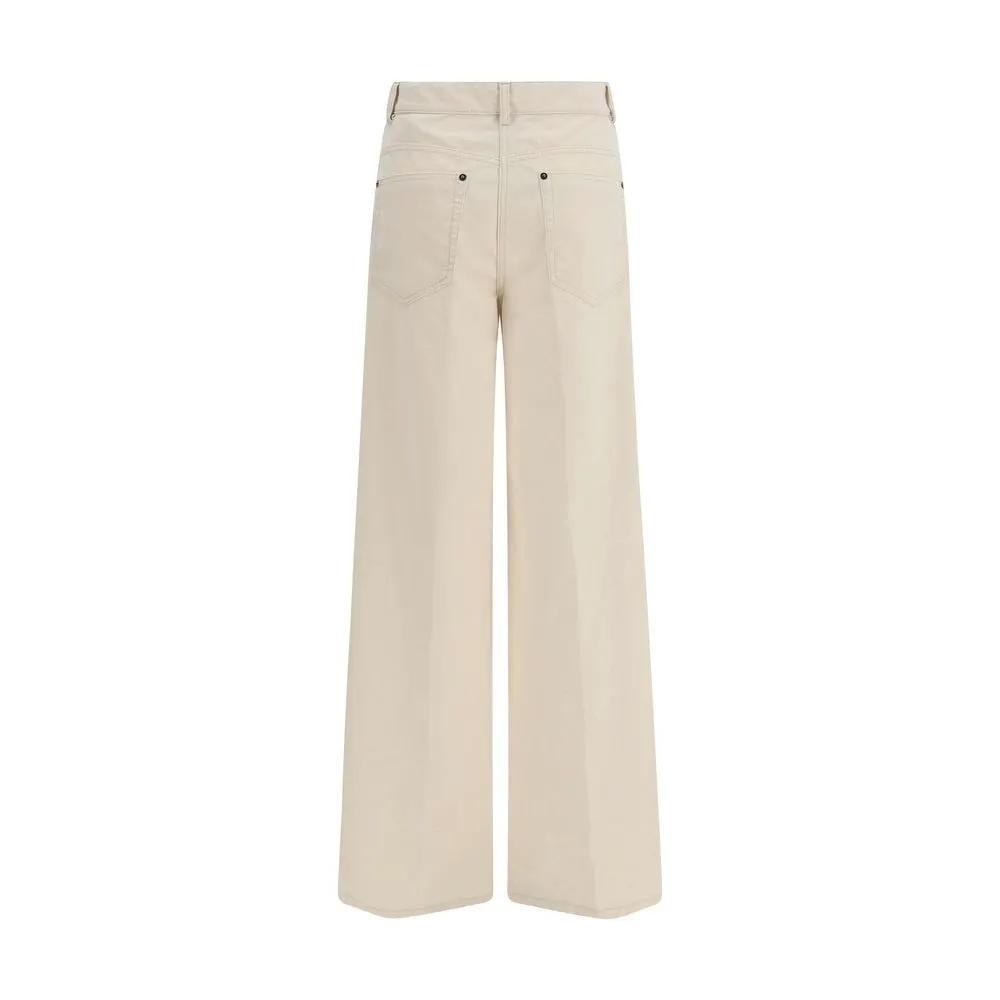 Forte_Forte White Cotton Casual Pants