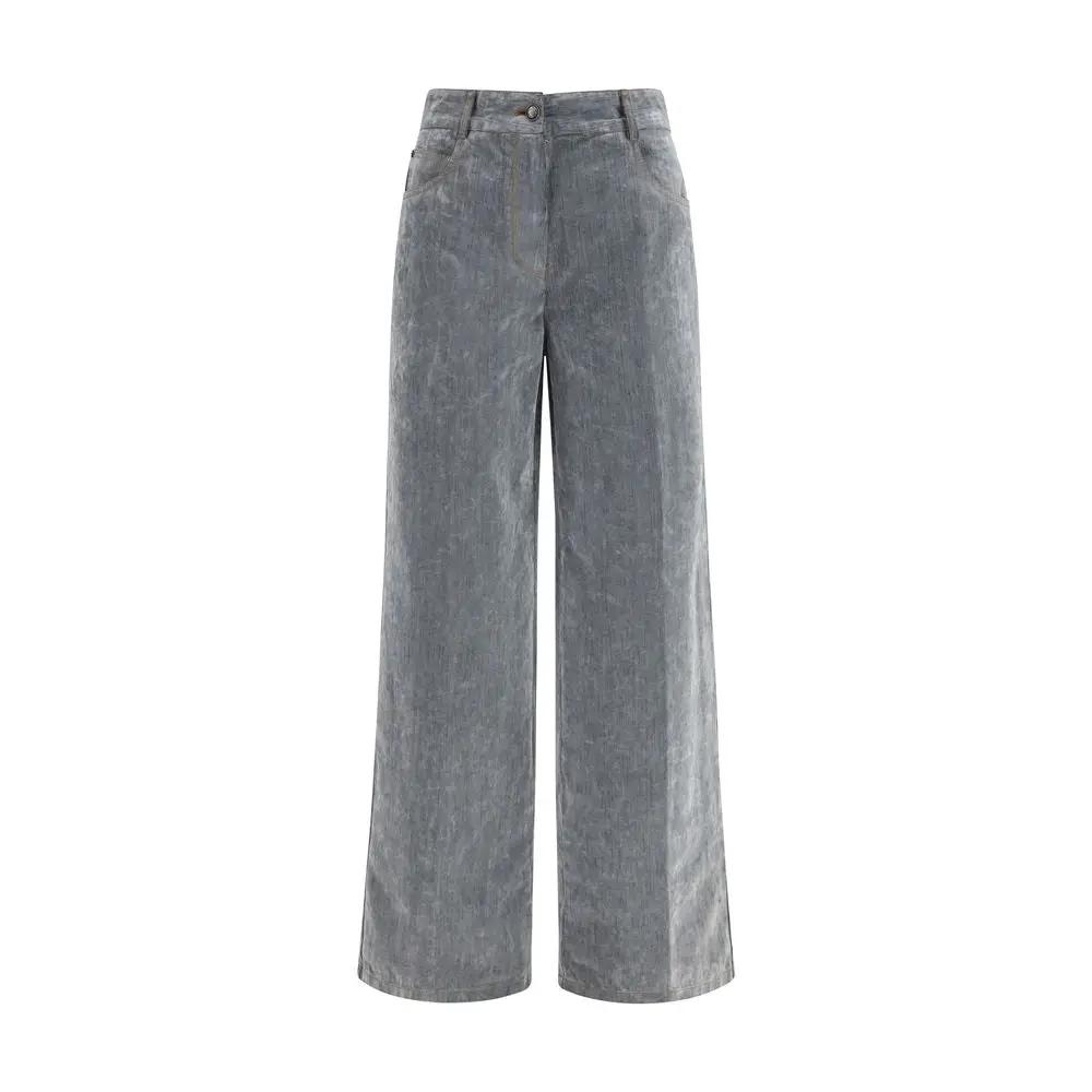 Forte_Forte Gray Cotton Jeans Denim