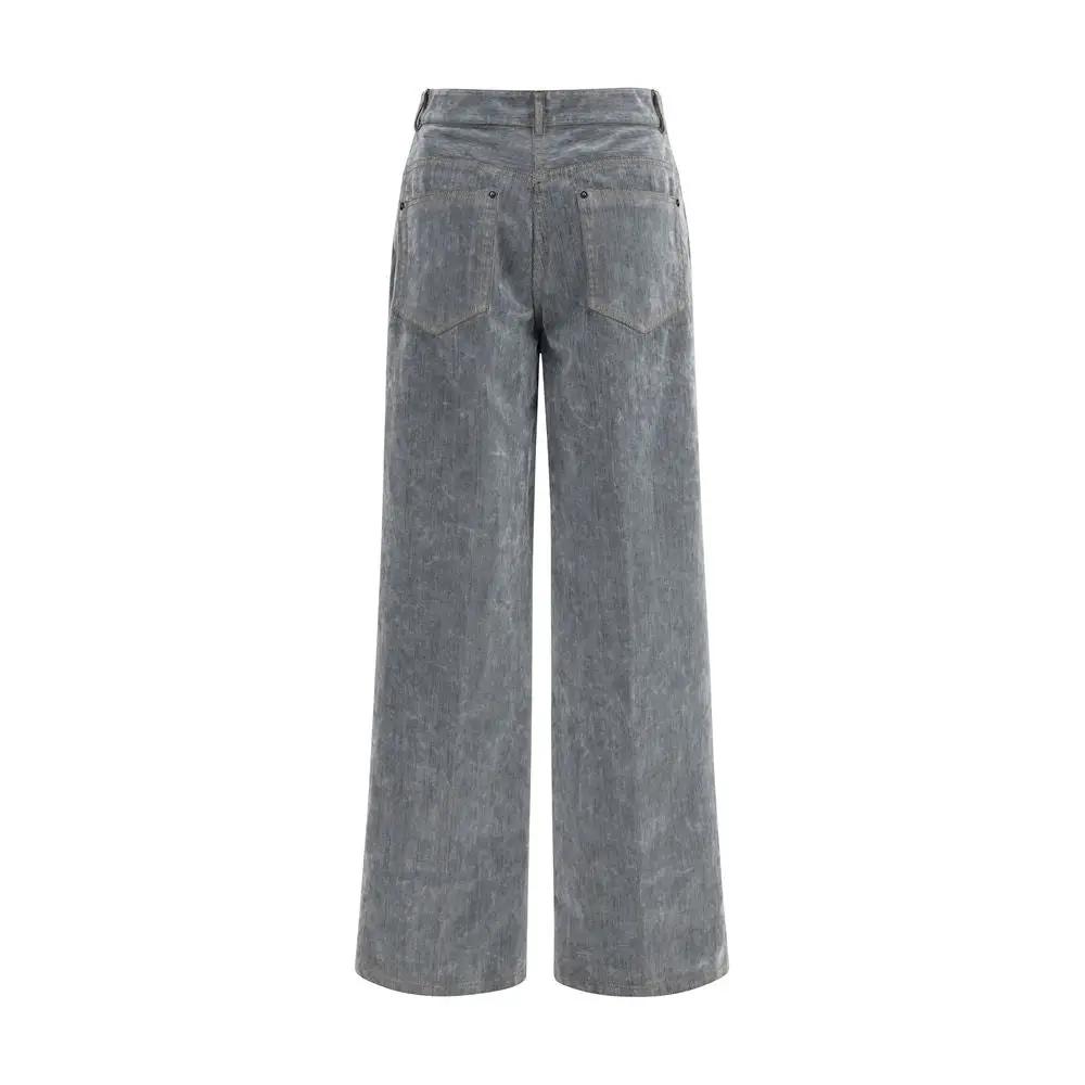 Forte_Forte Gray Cotton Jeans Denim