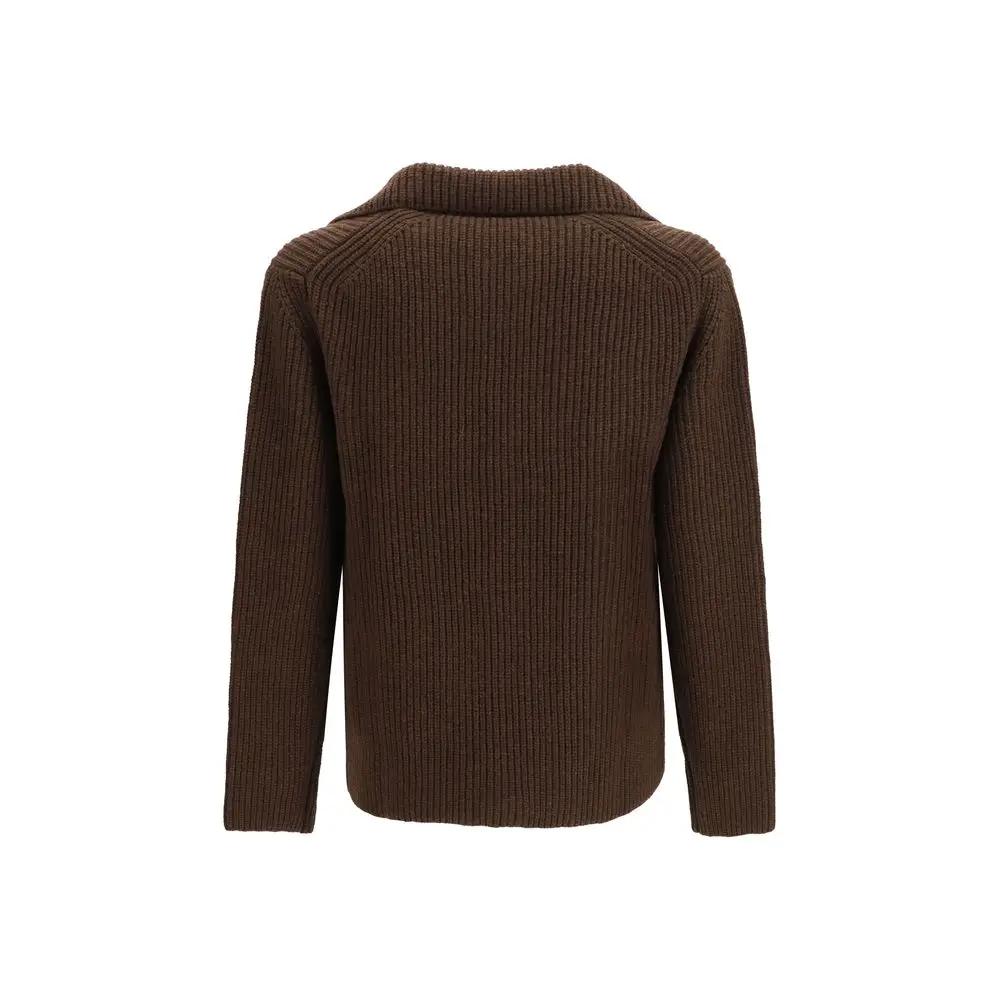 Brooksfield Brown Wool Oves Aries Full-Length Jacket
