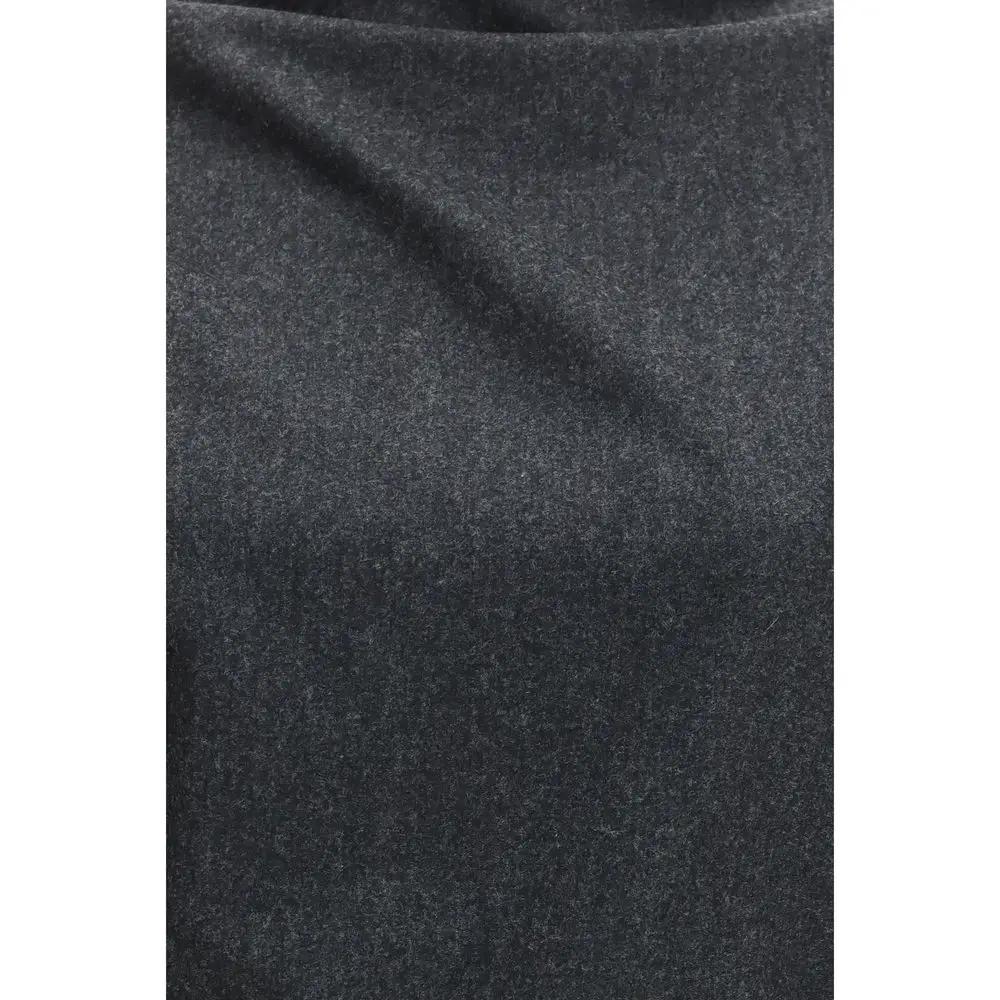 Khaite Gray Wool Oves Aries Blouse