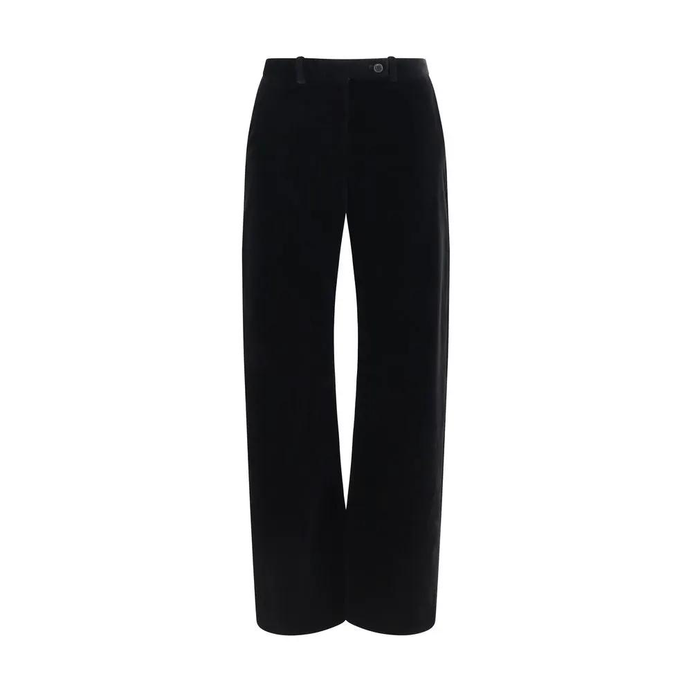 Khaite Khaite Black Viscose Casual Pants