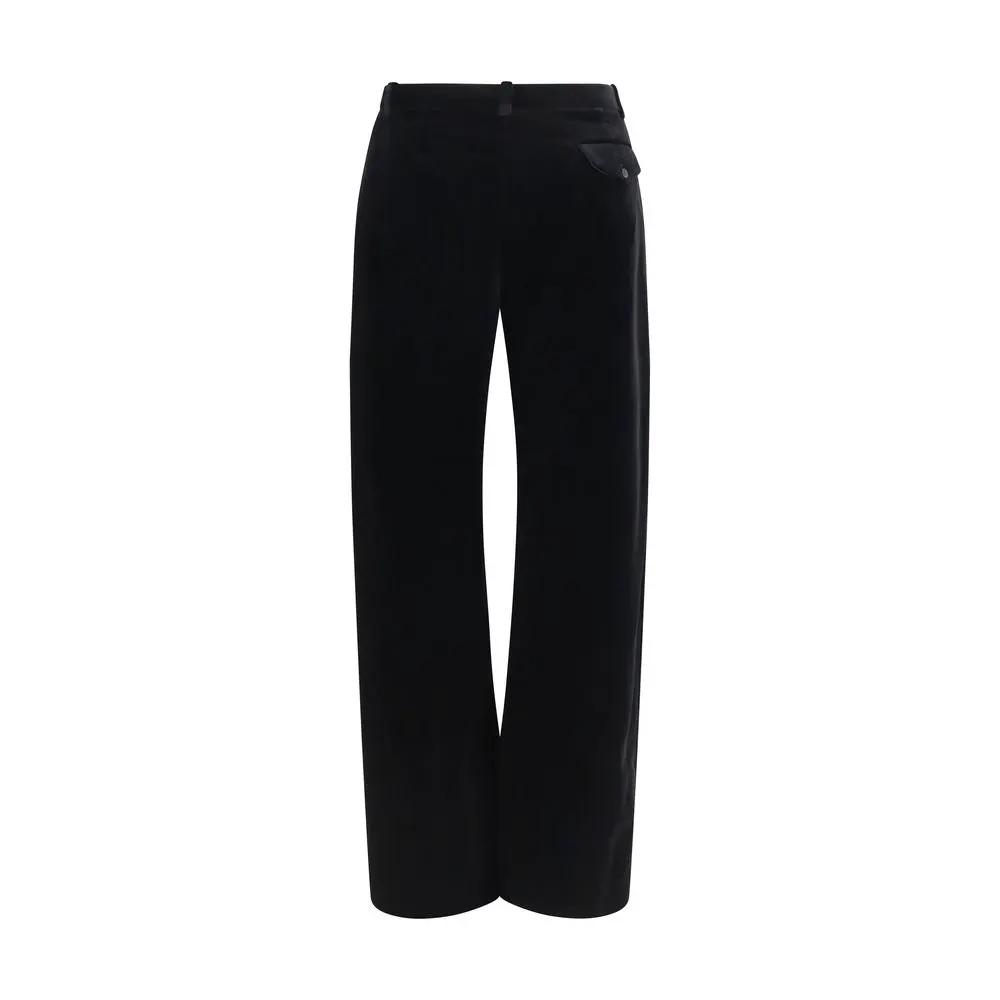 Khaite Khaite Black Viscose Casual Pants