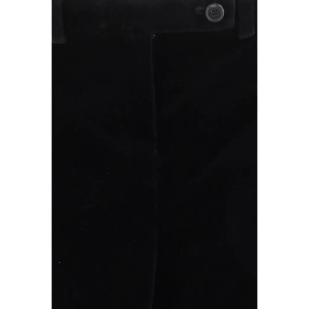 Khaite Khaite Black Viscose Casual Pants