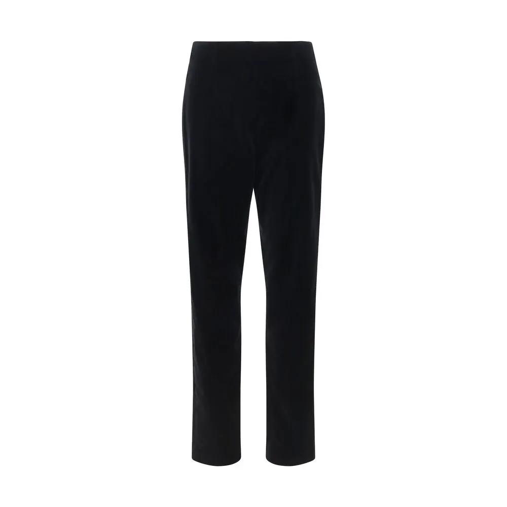 Khaite Khaite Black Cotton Casual Pants