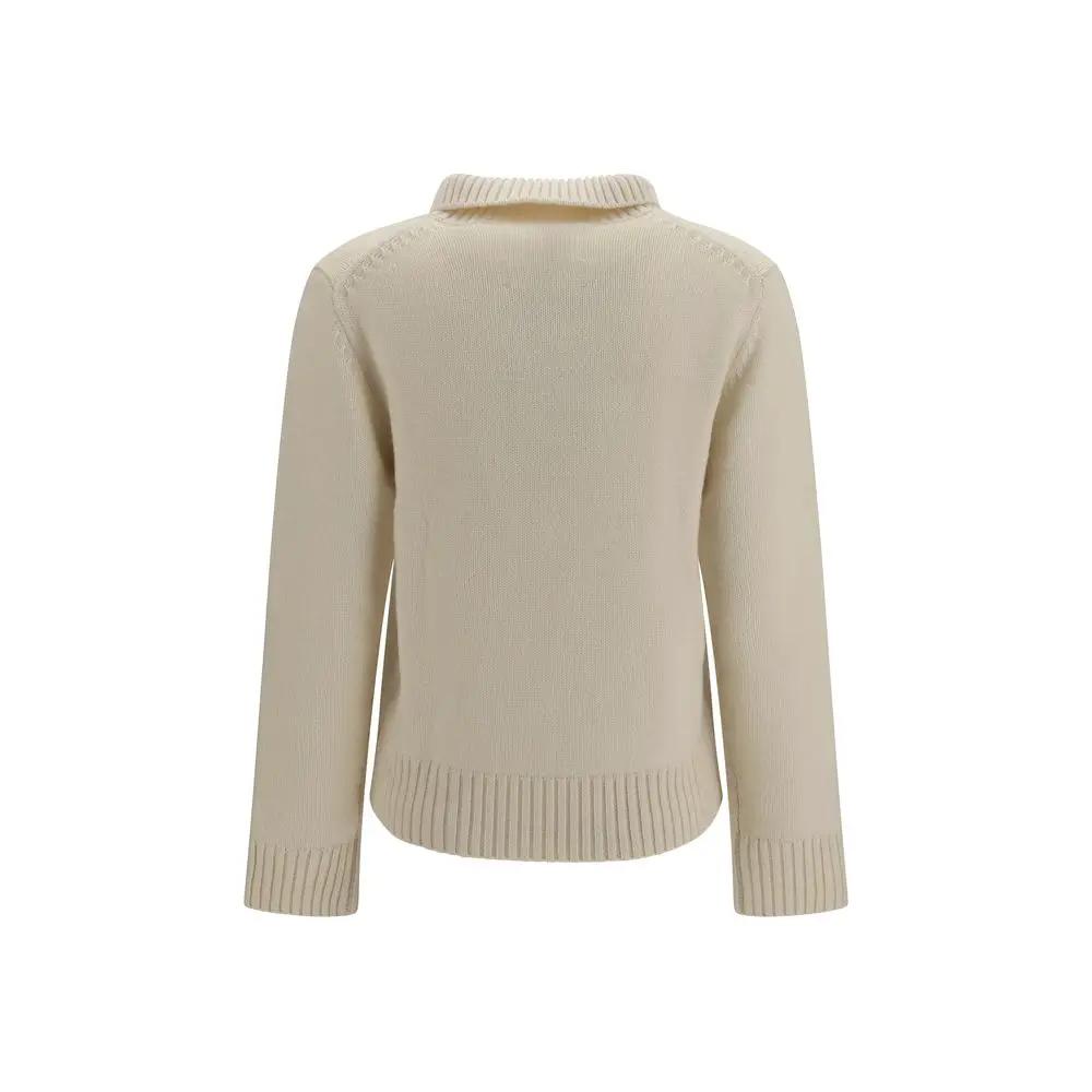 Extreme Cashmere White Cashmere Sweater