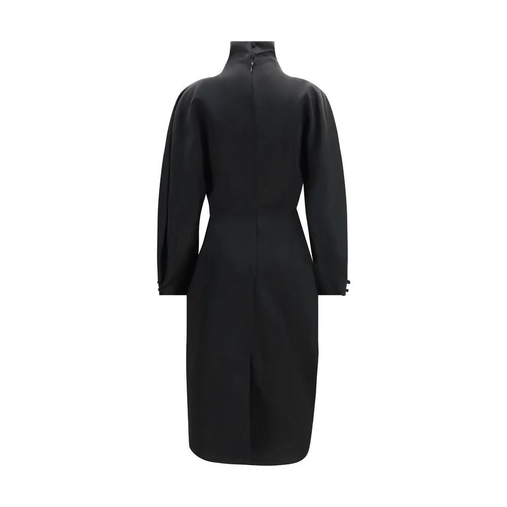 Khaite Khaite Black Acetate Cocktail Dress
