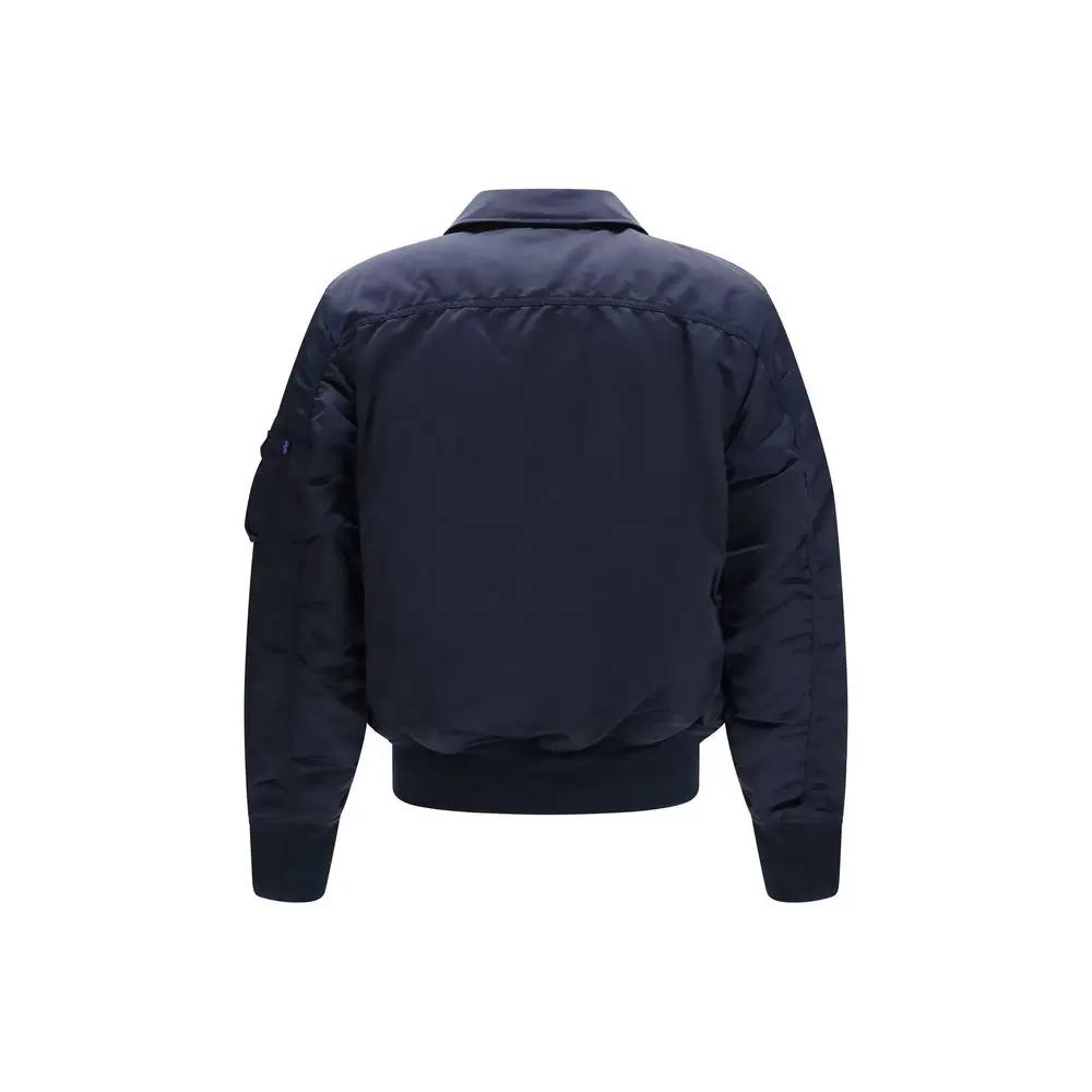 ALPHA INDUSTRIES Blue Nylon Bomber