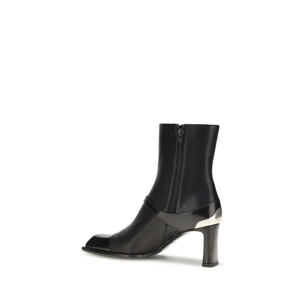 Alexander McQueen Alexander McQueen Black Lamb Leather Ankle Boots