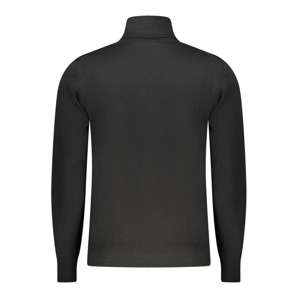 K-WAY Black Wool Men Sweater