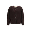 Valentino Garavani Brown Wool Oves Aries Cardigan