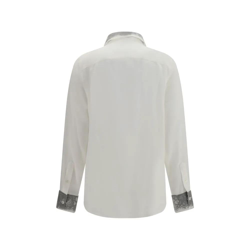 Alexander McQueen Alexander McQueen White Silk Dress Shirt