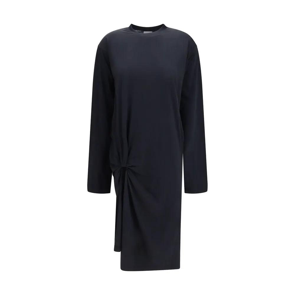 Balenciaga Black Cotton Casual Dress