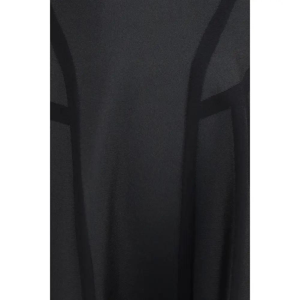 Alexander McQueen Black Polyester Cocktail Dress