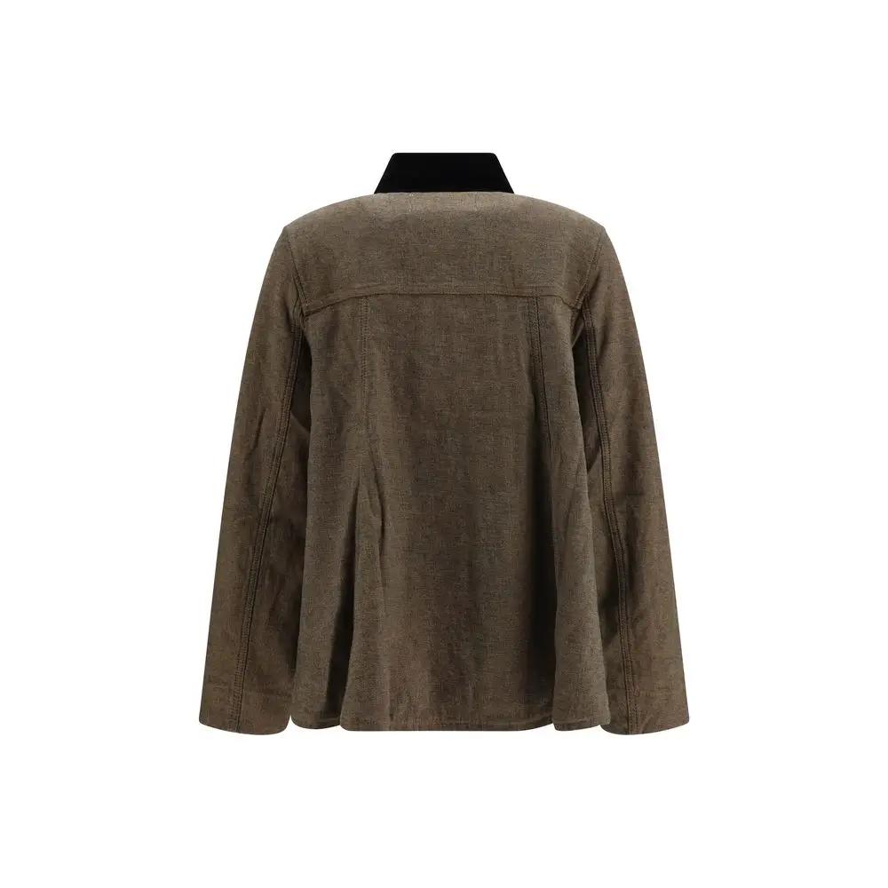Ganni Ganni Brown Cotton Denim Jacket