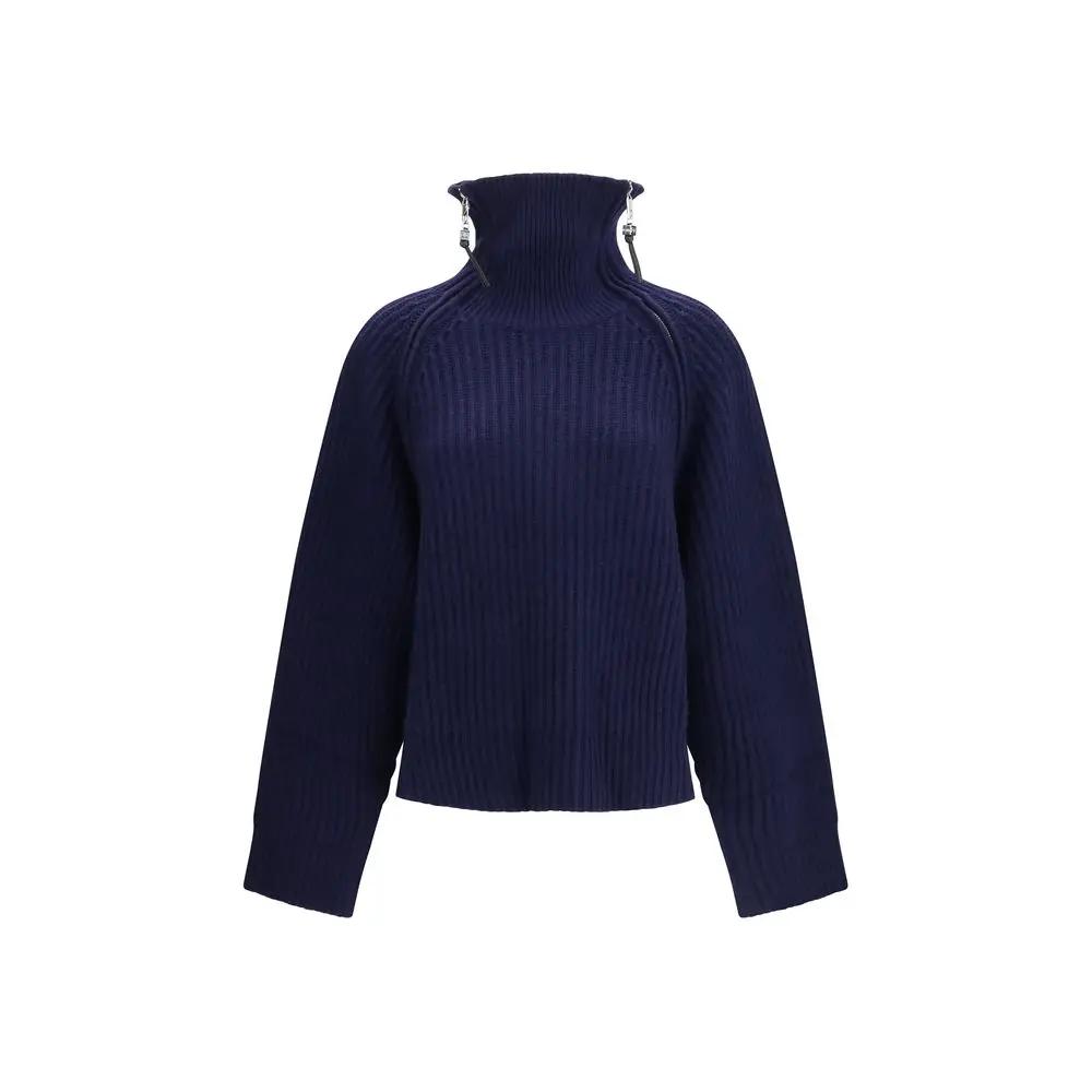 Ganni Ganni Blue Wool Oves Aries Sweatshirt