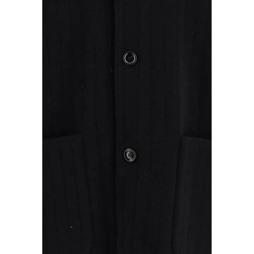 Lardini Lardini Black Wool Oves Aries Full-Length Jacket
