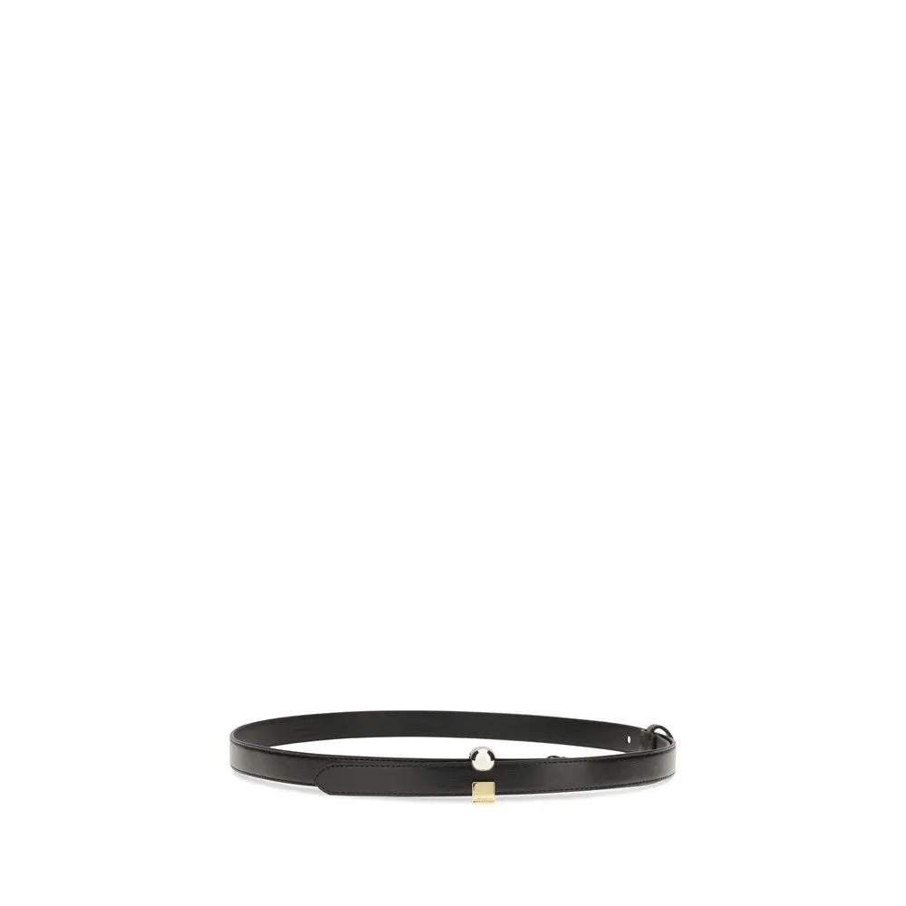 Jacquemus Jacquemus Black Calf Leather Bos Taurus Regular Belt