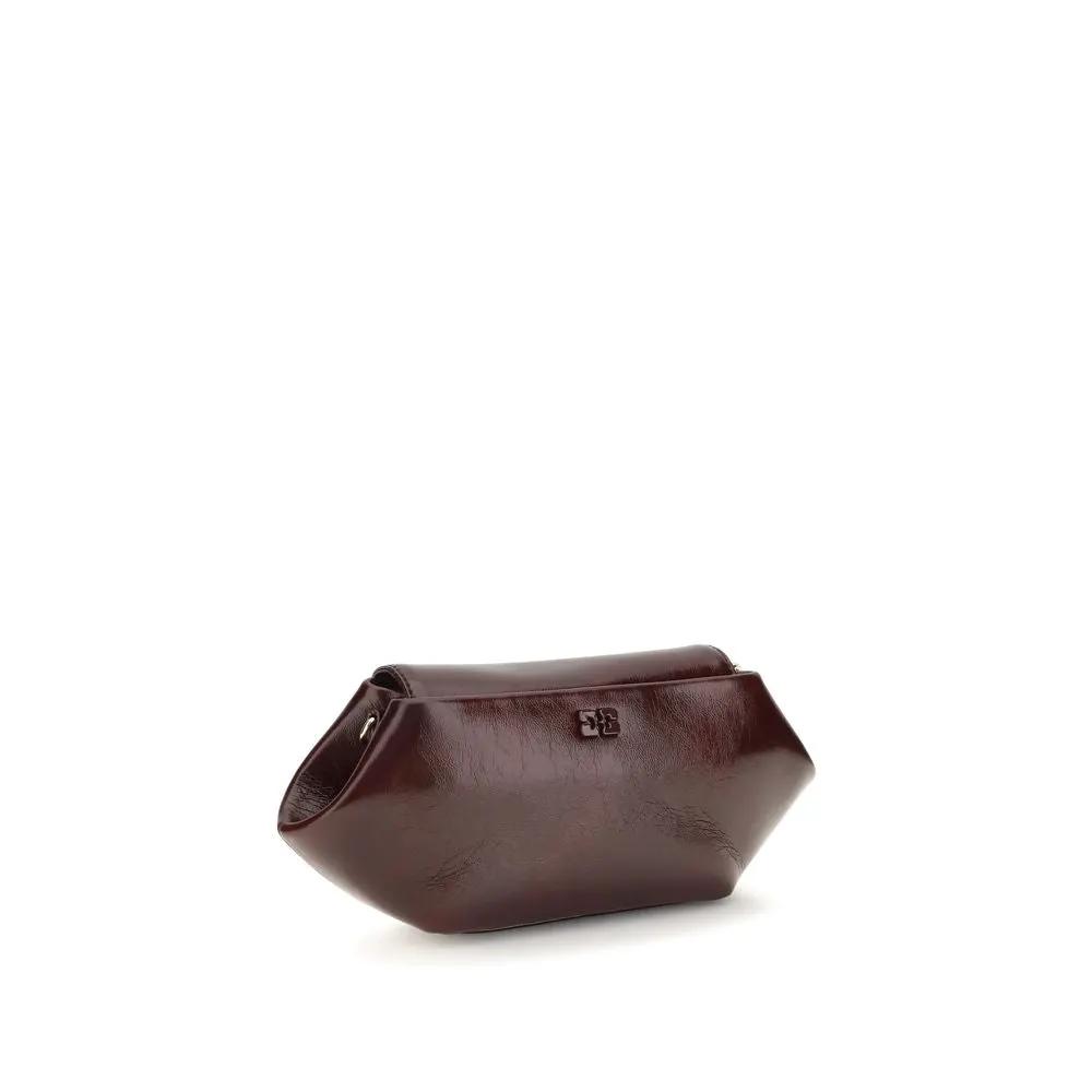 Ganni Ganni Bordeaux Polyethylene Shoulder Bag