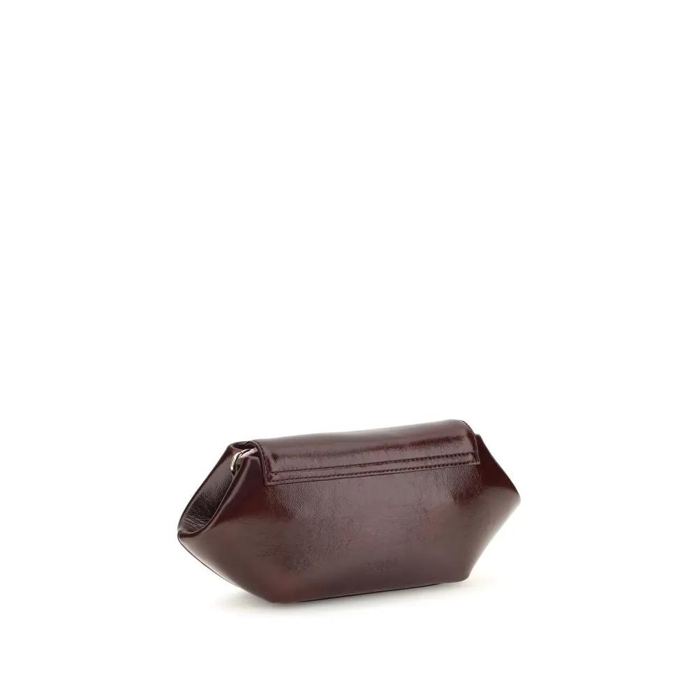 Ganni Ganni Bordeaux Polyethylene Shoulder Bag