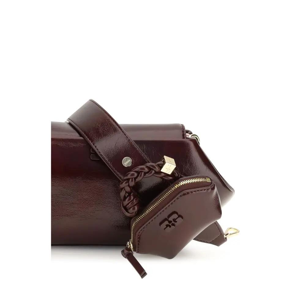 Ganni Ganni Bordeaux Polyethylene Shoulder Bag