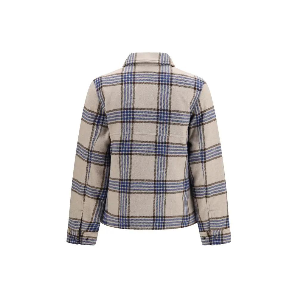 Woolrich Beige Wool Oves Aries Denim Jacket
