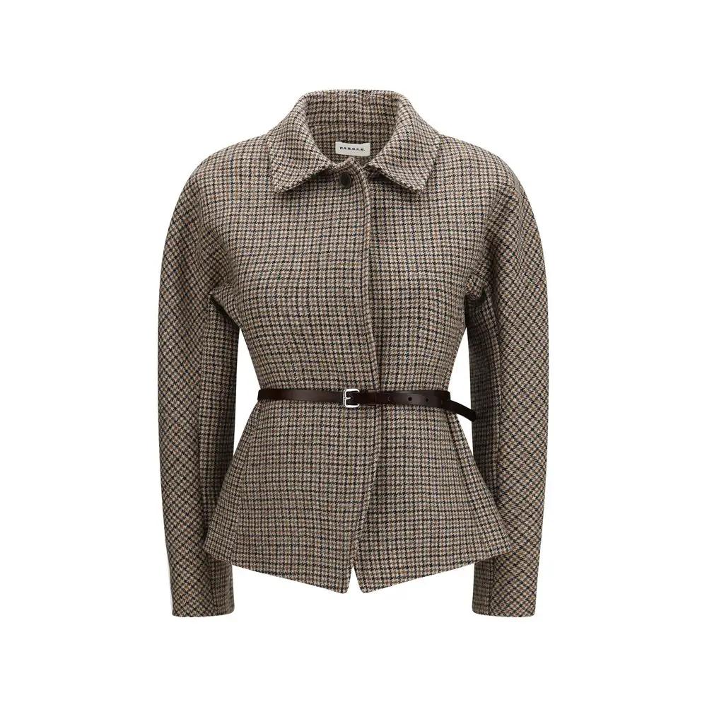 P.A.R.O.S.H. Beige Wool Oves Aries Blazer