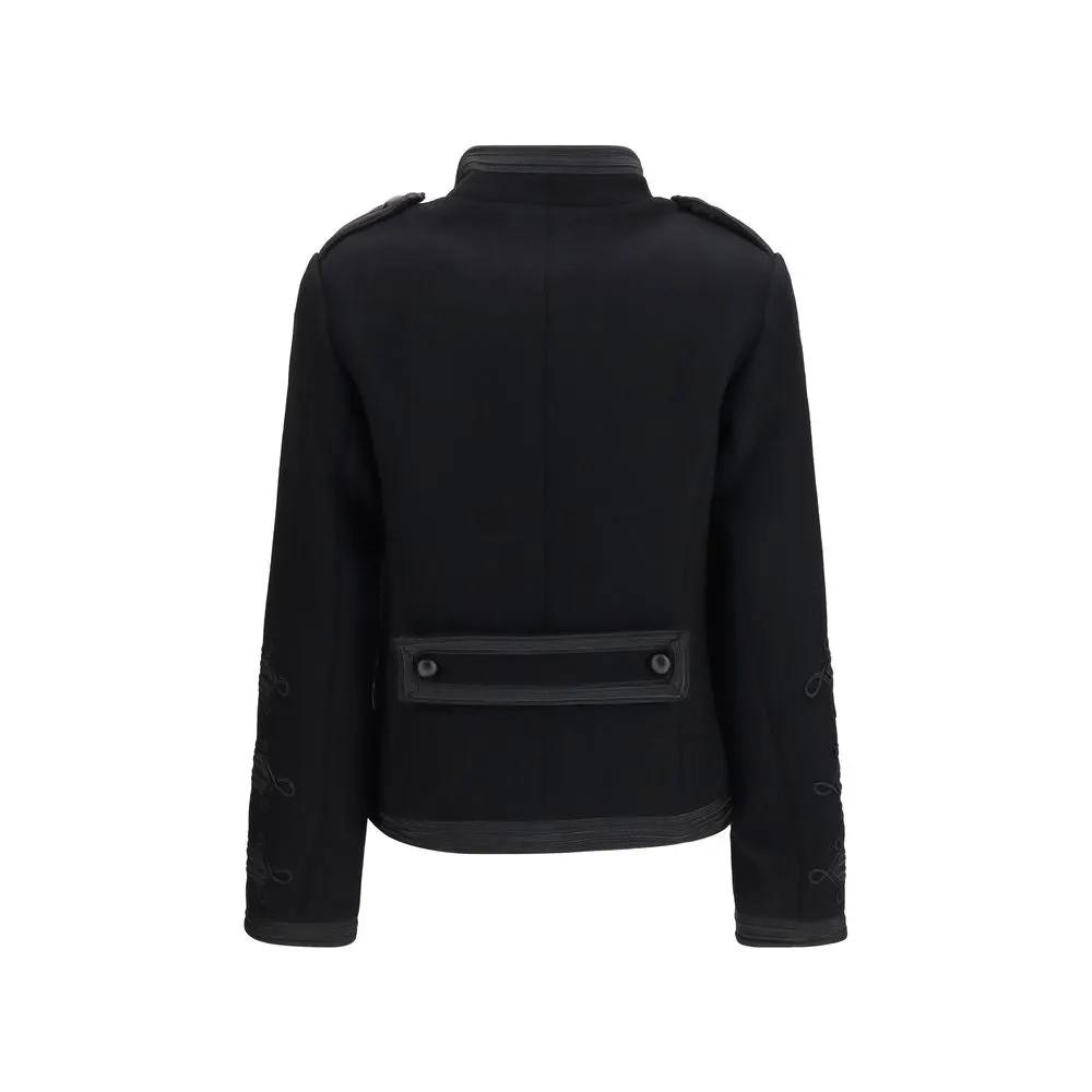 P.A.R.O.S.H. P.A.R.O.S.H. Black Wool Oves Aries Jacket