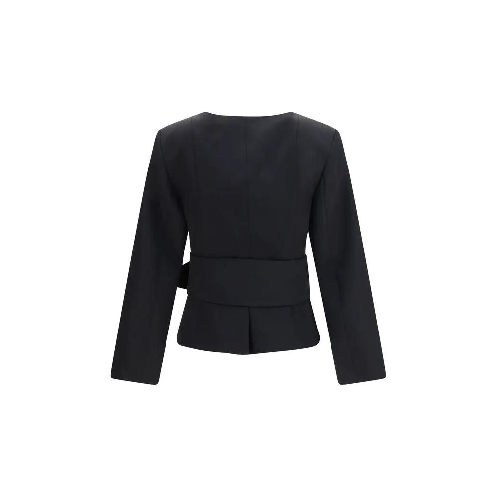 Jacquemus Black Wool Oves Aries Full-Length Jacket