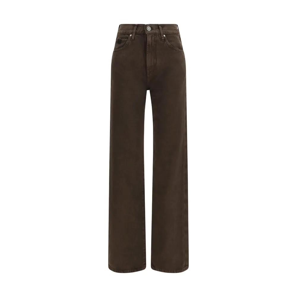 Jacob Cohen Brown Cotton Straight-Leg Jeans