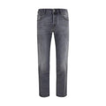 Jacob Cohen Gray Cotton Straight-Leg Jeans