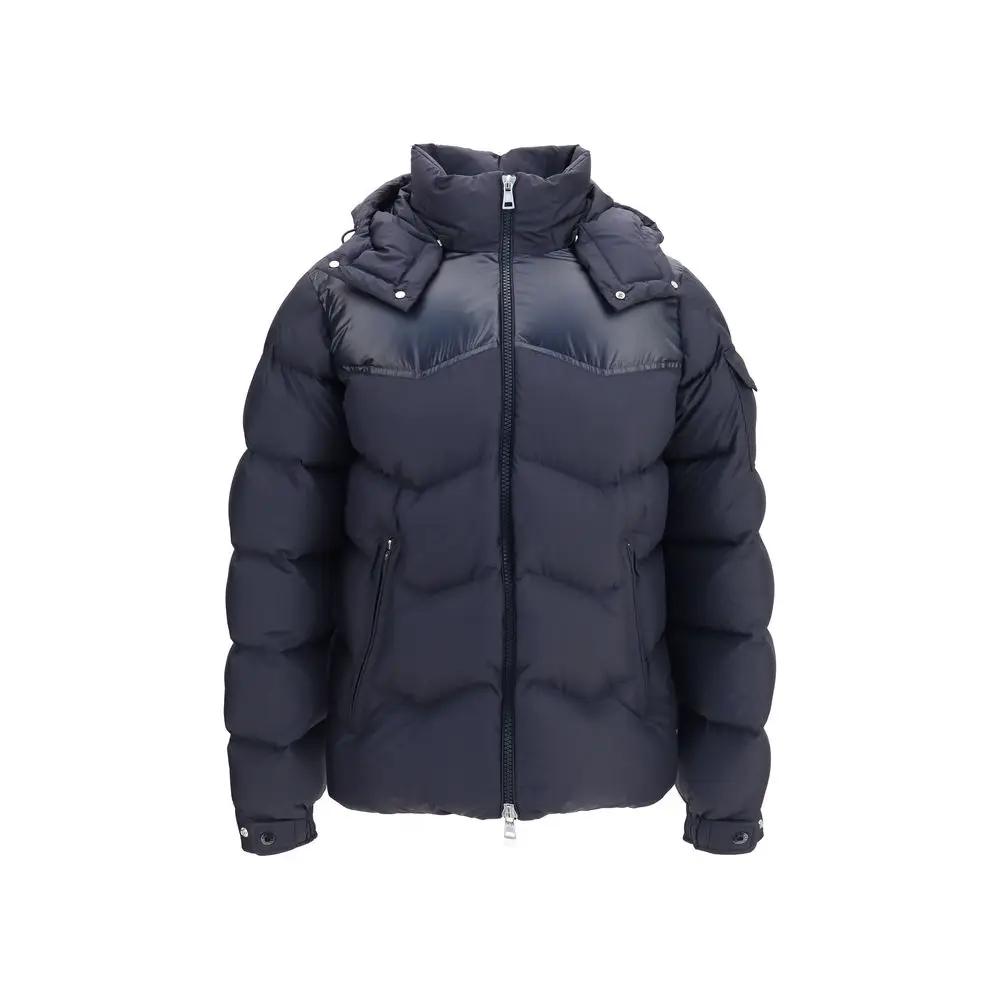 Moncler Blue Goose Down Full-Length Jacket