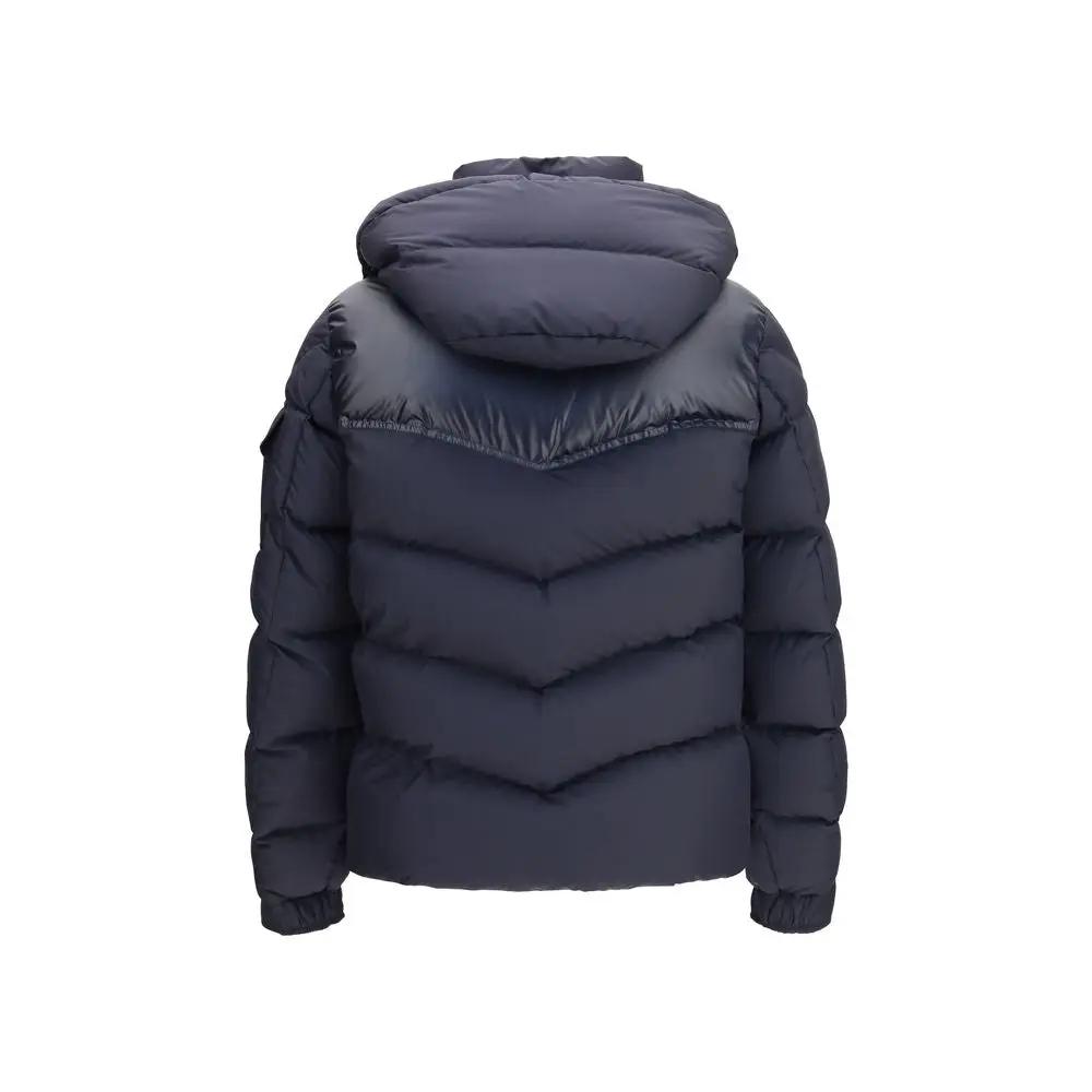 Moncler Blue Goose Down Full-Length Jacket