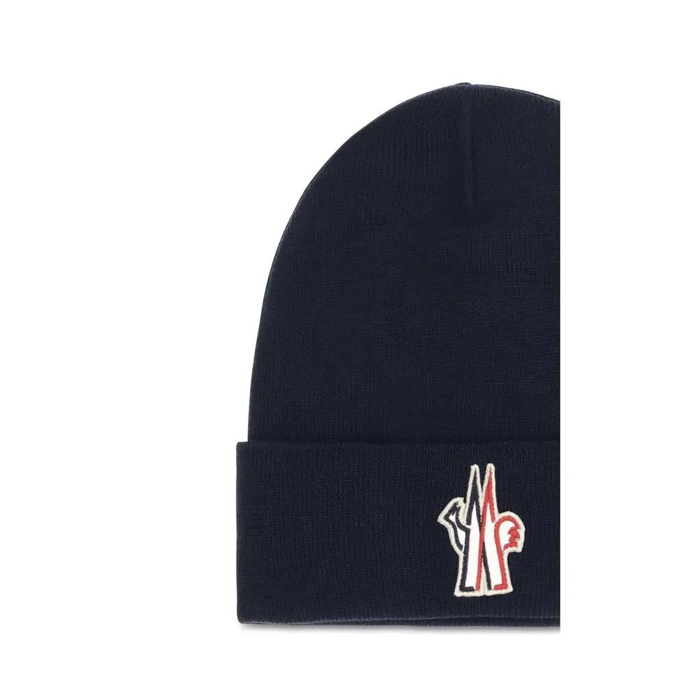 Moncler Grenoble Moncler Grenoble Blue Wool Oves Aries Beanie