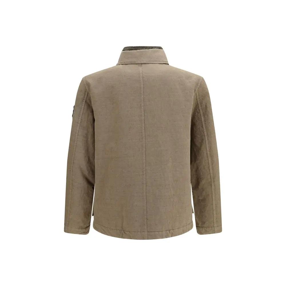Stone Island Stone Island Brown Cotton Full-Length Jacket