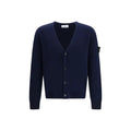 Stone Island Stone Island Blue Alpaca Vicugna Pacos Cardigan