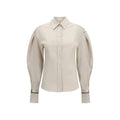 Brunello Cucinelli Beige Cotton Shirt
