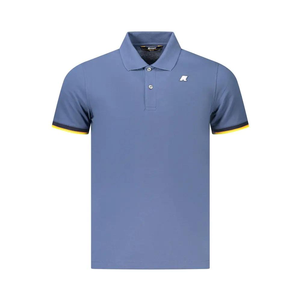 K-WAY K-WAY Blue Cotton Men's Polo Shirt