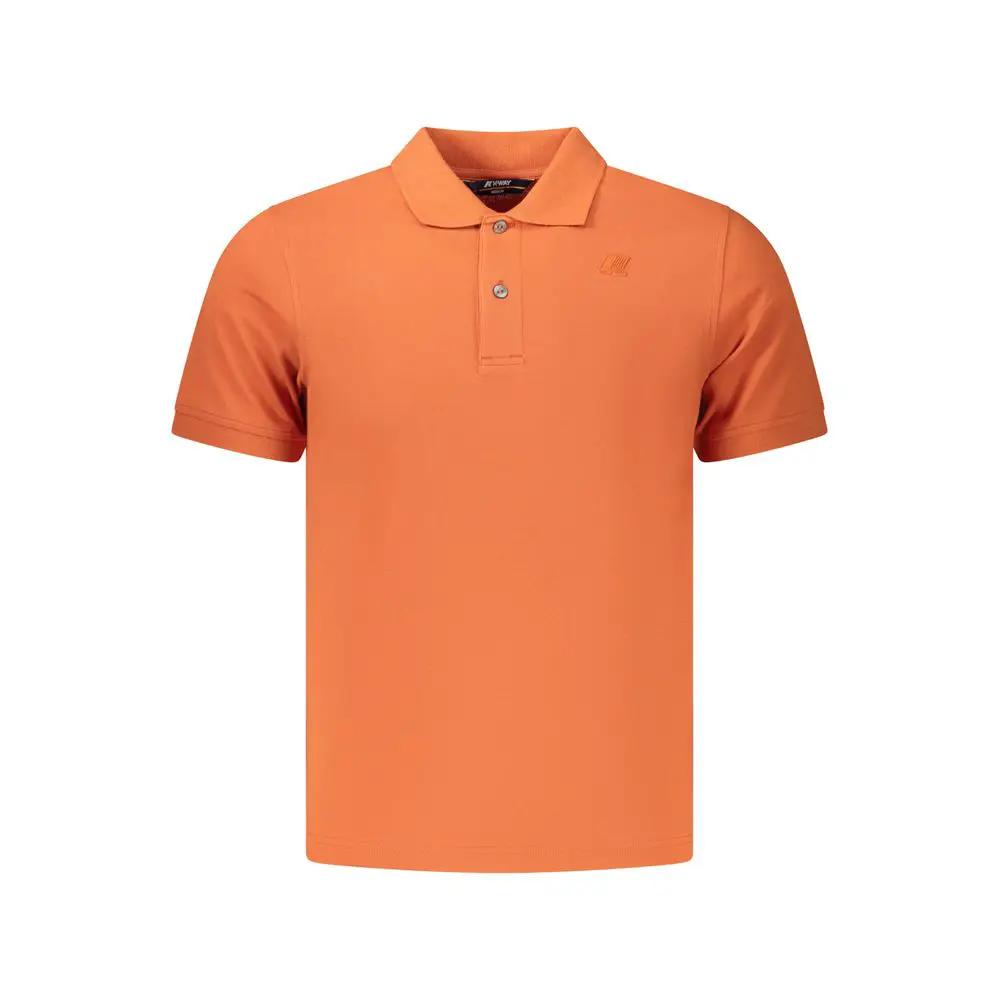 K-WAY K-WAY Orange Cotton Men's Polo Shirt