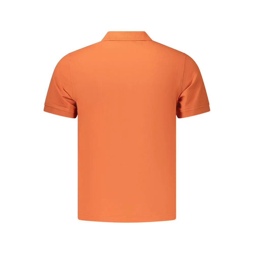 K-WAY K-WAY Orange Cotton Men's Polo Shirt