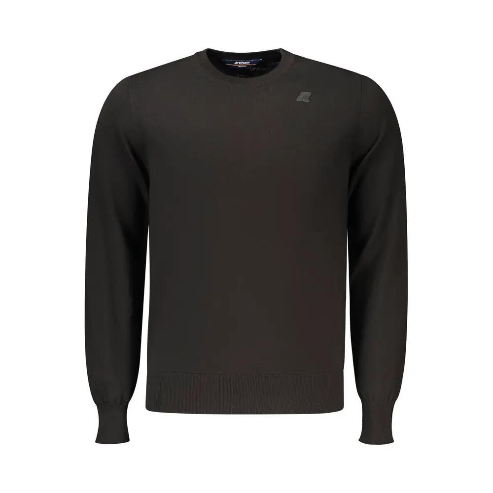 K-WAY Black Cotton Menswear Sweater