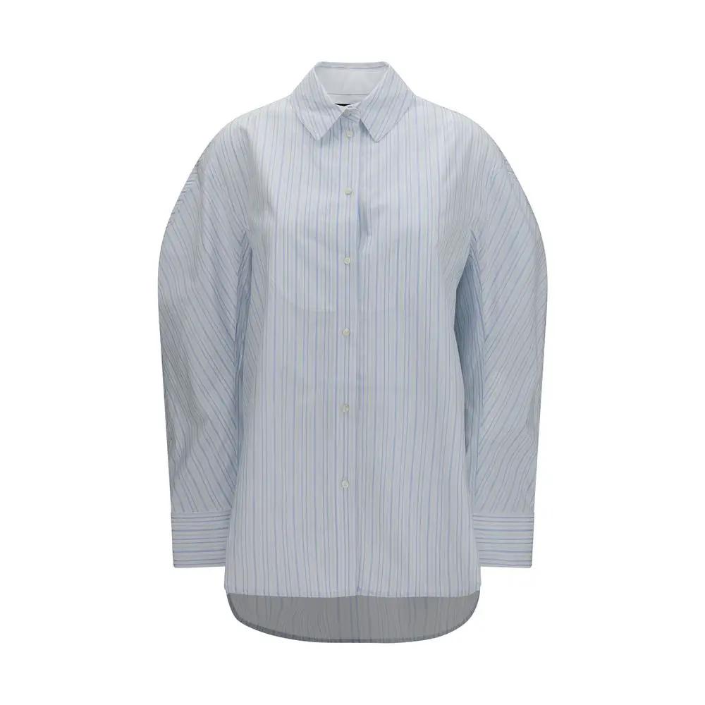 Jacquemus Blue Cotton Dress Shirt