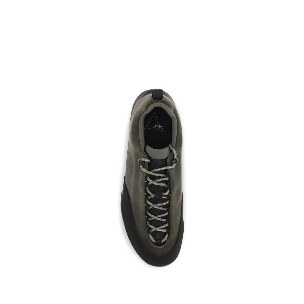 ROA Brown Calf Leather Bos Taurus Athletic Sneakers