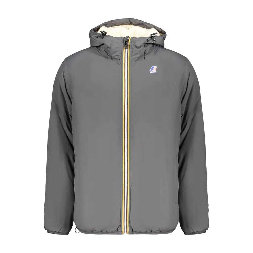 K-WAY K-WAY Grey Polyamide Men's Jacket