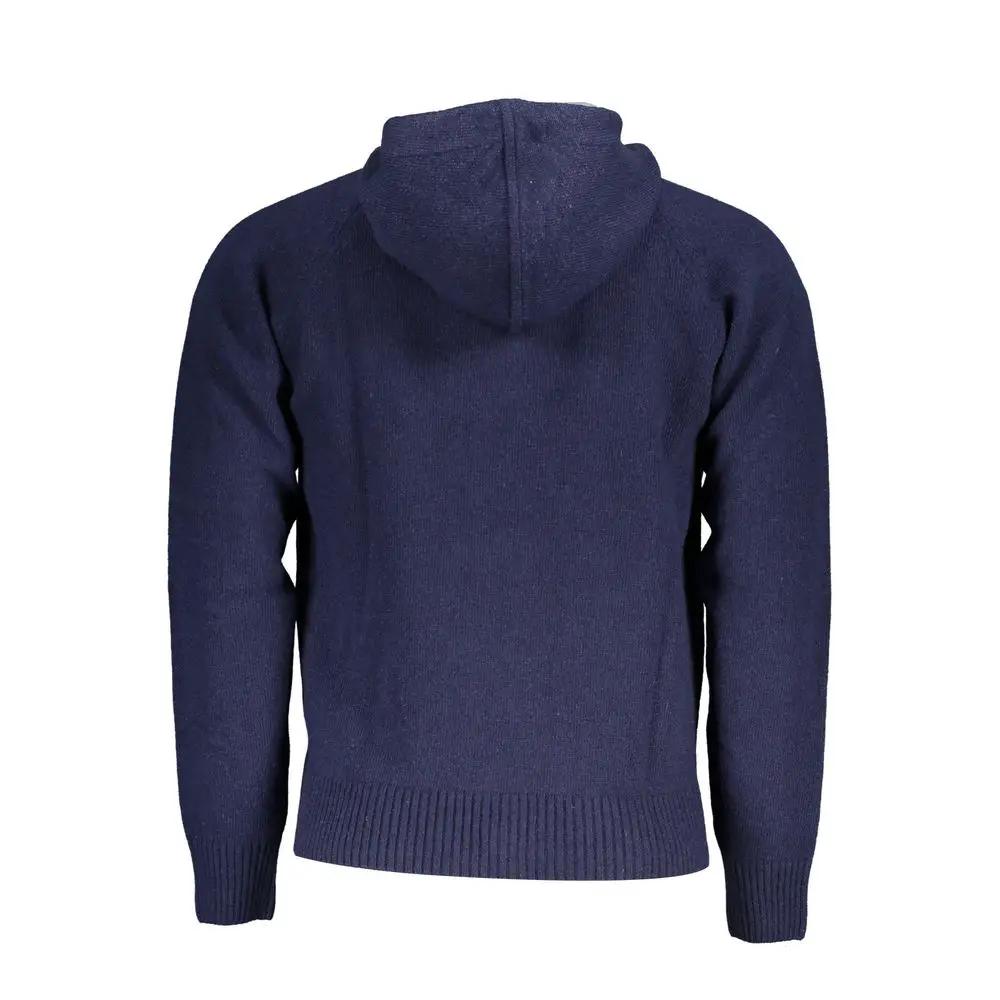 K-WAY Blue Wool Men's Pullover