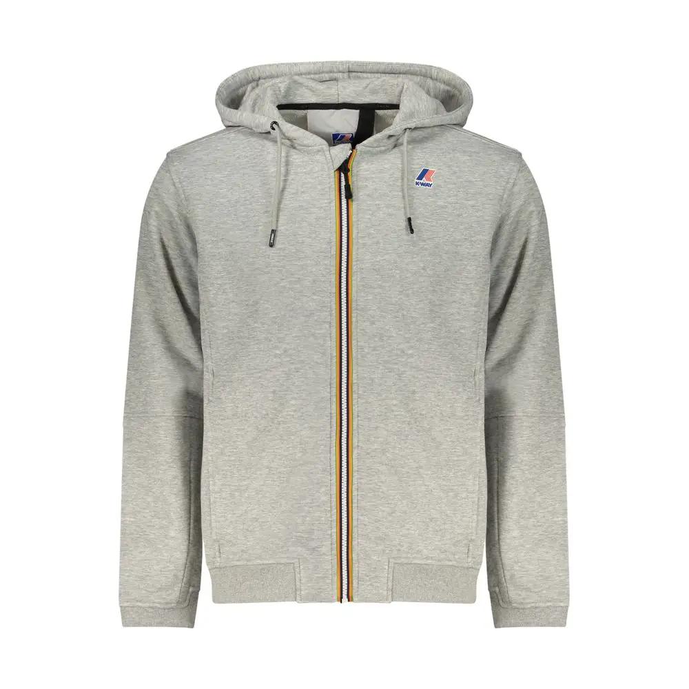 K-WAY Gray Polyester Men Sweatshirt