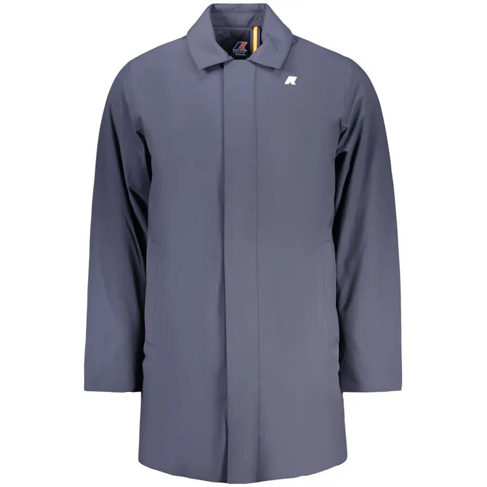 K-WAY Blue Polyamide Men's Jacket