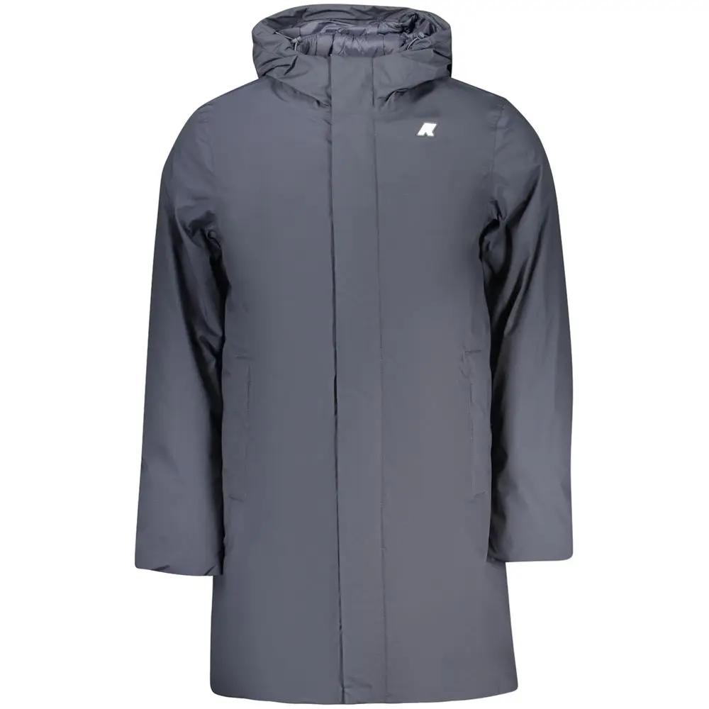 K-WAY K-WAY Blue Polyester Men's Jacket